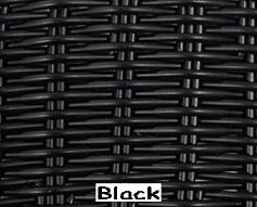 Black Wicker Resin