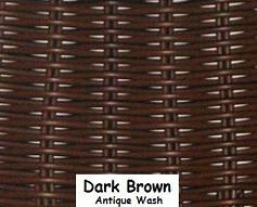 Dark Brown Wicker Resin