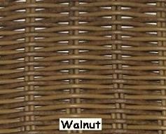 Walnut Wicker Resin